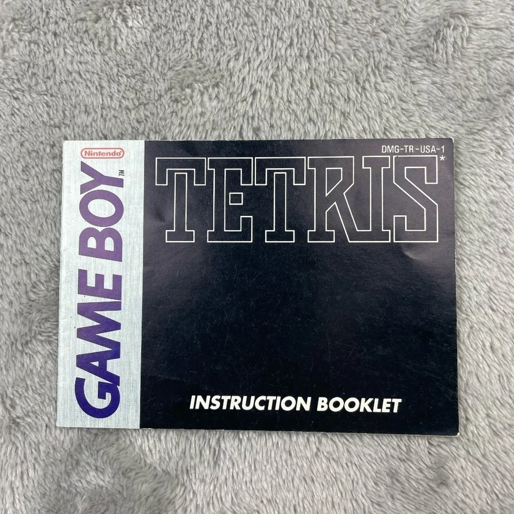 Tetris Nintendo Gameboy Video Game MANUAL ONLY